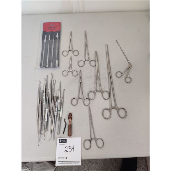 Assorted Precision Tainless Steel Tools for Modeling