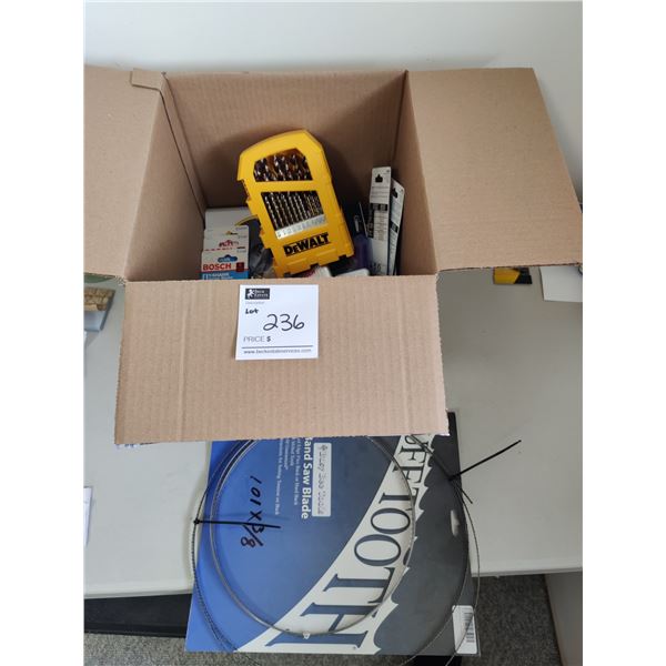 Assorted Jig Saw Blades, Dewalt Bits & More