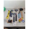 Image 1 : Assorted Hammers & Mallets, Measuring Tools, Pliers, and Hardware