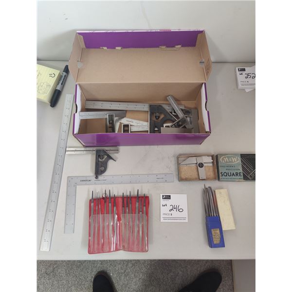 Assorted Measuring Tools and Files