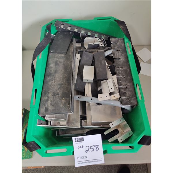 Bin of Assorted Metal Hardware