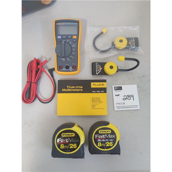 Fluke 115 True RMS Multimeter, Specialty Screwdrivers, 2 Tape Measures & More