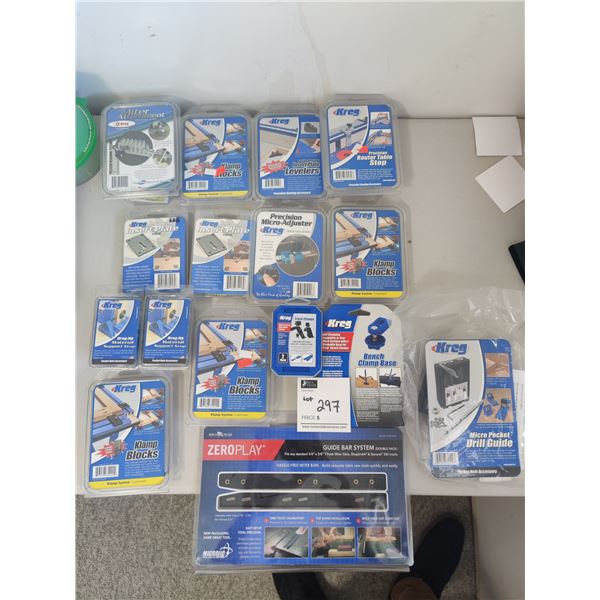 Assorted Kreg Attachement and Accessories