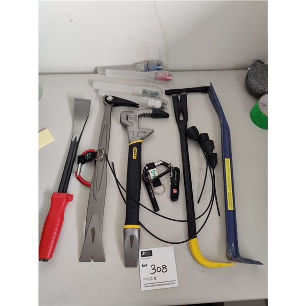 Assorted Pry/Crow Bars & More