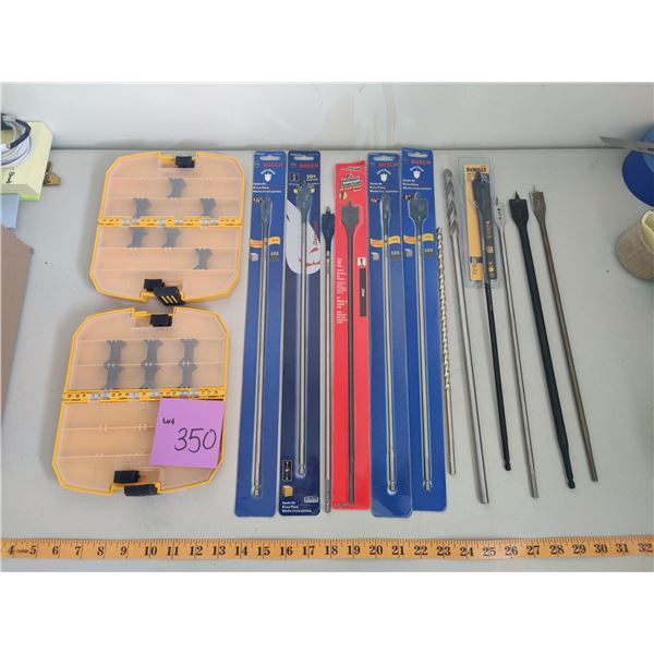 Assorted Spade Bits & Large Bits