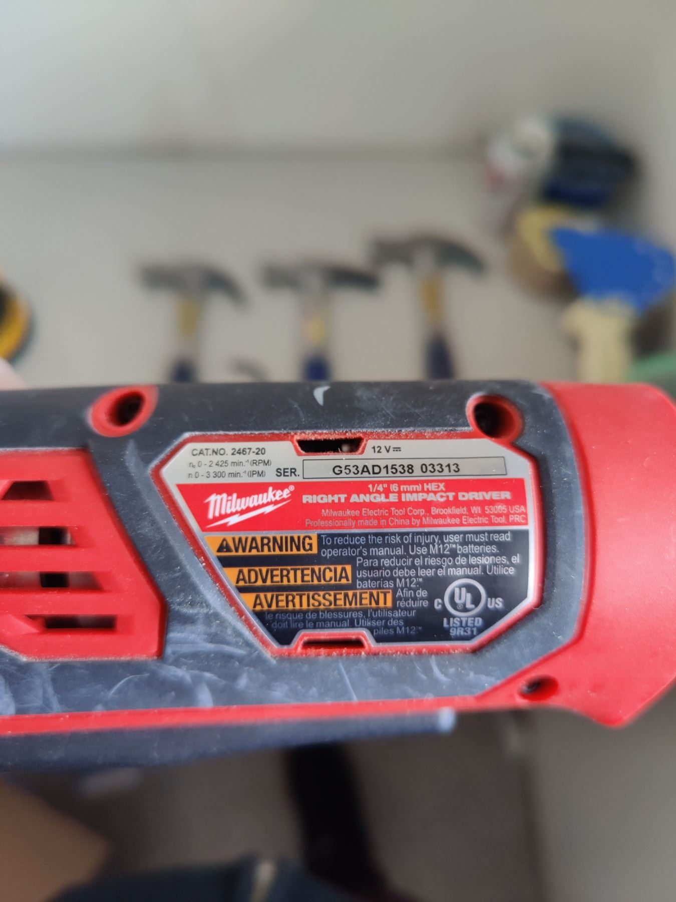 Dewalt Palm Sander DCW210, Milwaukee Right Angle Impact Driver M12