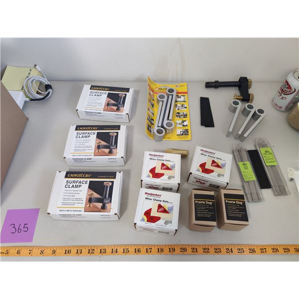 3 Veritas Suface Clamps, Miter Clamp Sets, Universal Clamping Blocks, Blades & 2 Prairie Dogs