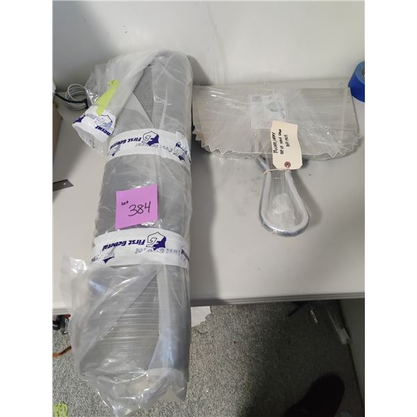 Roll of Carpet & Shop Dust Pan