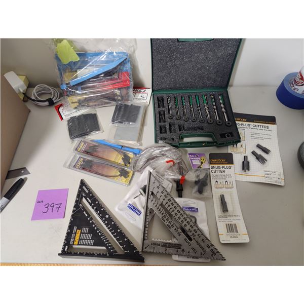 Veritas Snug Plug Cutters, Drill Bits, Squares, Contour Sanding Grips & More