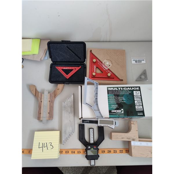 Woodpecker DelVe Square & Triangle, Oneway Multi-Gauge, Measuring Tools & More