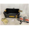 Image 1 : Dewalt Tough System Tote DS280 with Kneepads & Brand New Gloves