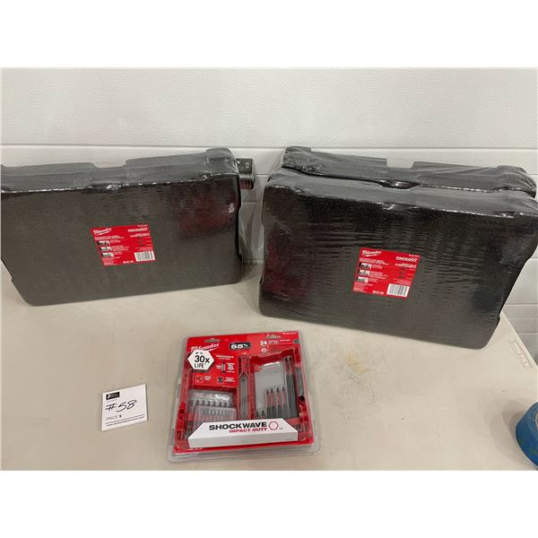 Milwaukee Insert Fits x3 & Milwaukee 24 Piece Impact Driver Bit Set