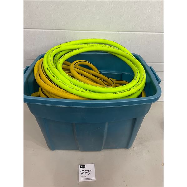 Tote & 3 Garden Hoses