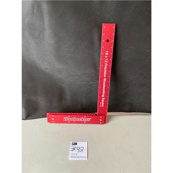 Precision Wood Working Square 18 x 12