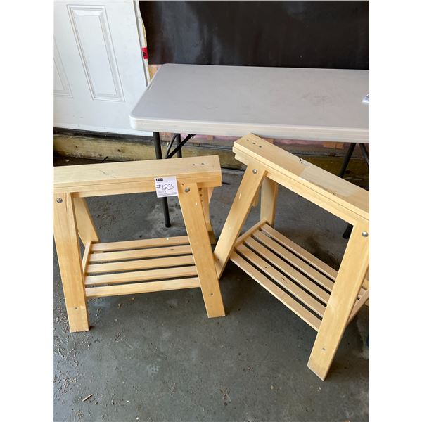 Wooden Saw Horses x2