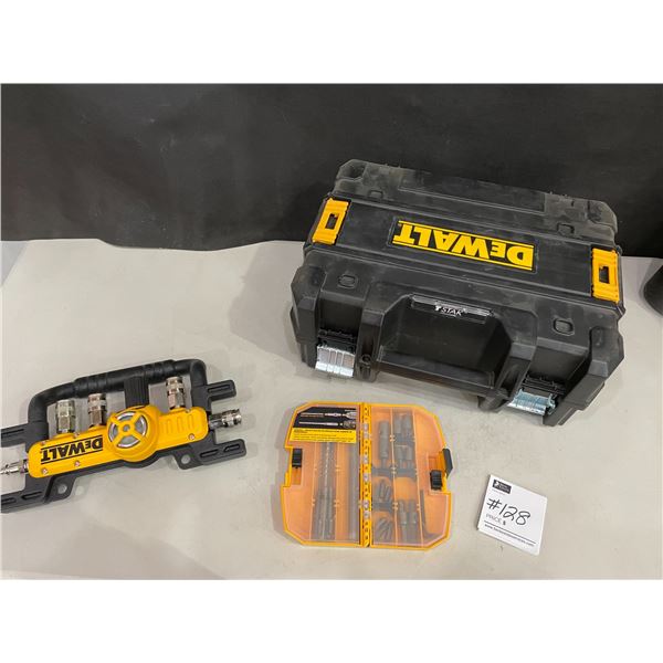 Dewalt T Stack Box with Dewalt Quadraport Line Splitter Model #D5S040 & Dewalt Assorted Screws