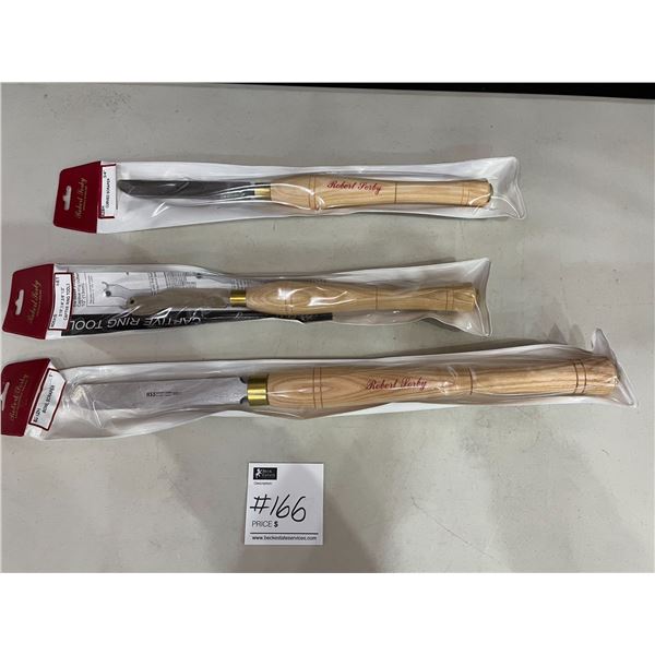 Robert Sorby Bowl Scraper #8012H - Captive Ring Tool #805HS - Curved Scraper #828H