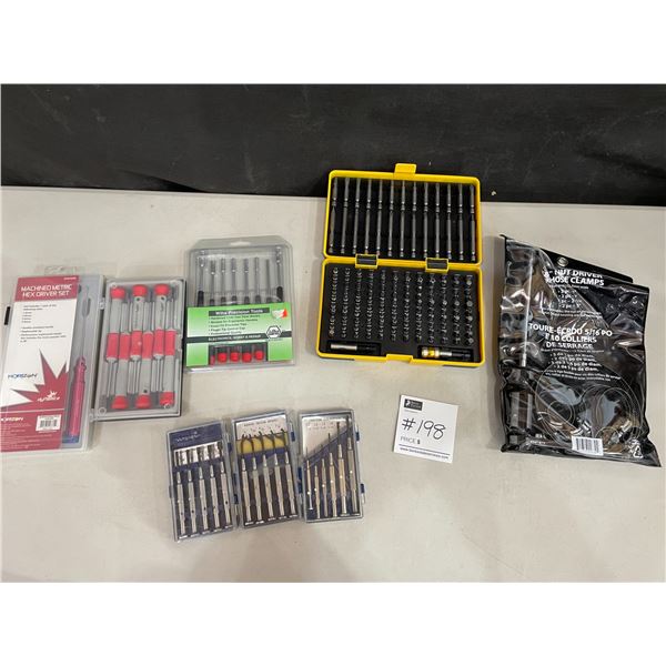 Titan Bit Set with Precision Screwdriver Wrenches Set 5/16" Nut Driver