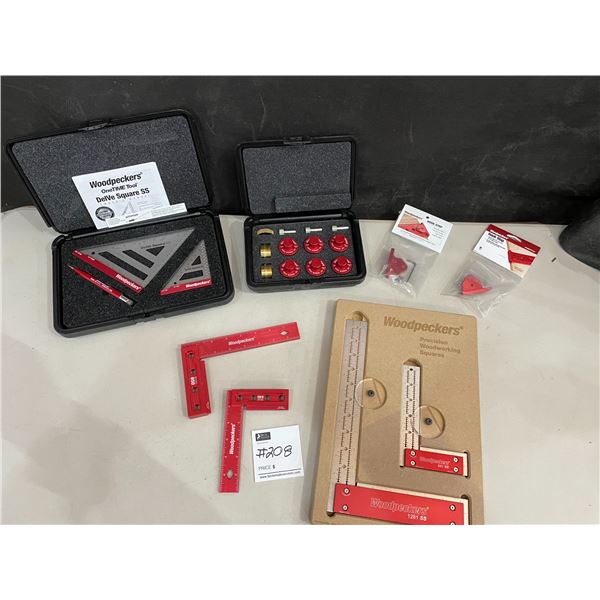 Assorted Woodpecker Squares - Hook Stop - Hole-Boring Jig