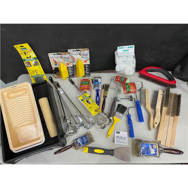 Painting Supplies - Wire Brushes - Scrapers - Hexomixer Paint Mixers - Painters Pyramids...