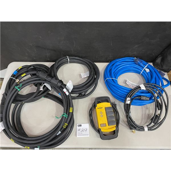 Industrial Extension Cords x6 & Pro Power Bar