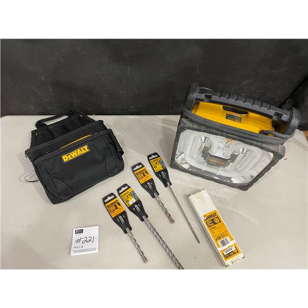 Dewalt Work Light DC020 - Tool Pouch - Assorted Drill Bits