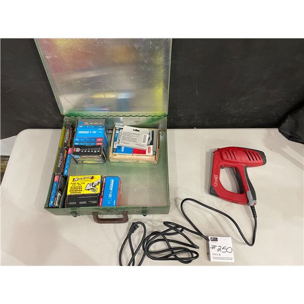 Arrow Electric Staple Gun Model T50 with Assorted Staples in Box