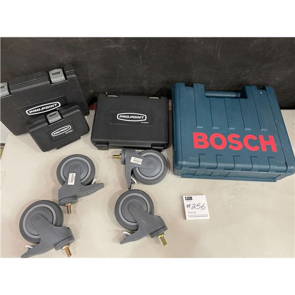 Pro Point Cases x3 (Empty) - 4 5" Diameter Wheels