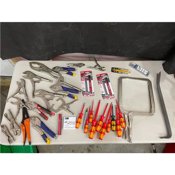 Mechanical Carpenter Pencils x2 - Assorted Vice Grips - Screwdrivers