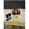 Image 2 : Ball Bearing Tri-pod Stand - Work Gloves - Rigid Tool Bag - Roll of Caution Tape