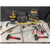 Image 1 : Mallet - Crowbar - Tire Iron - Long Screwdrivers - Wrenches - Pliers - Tool Pouches