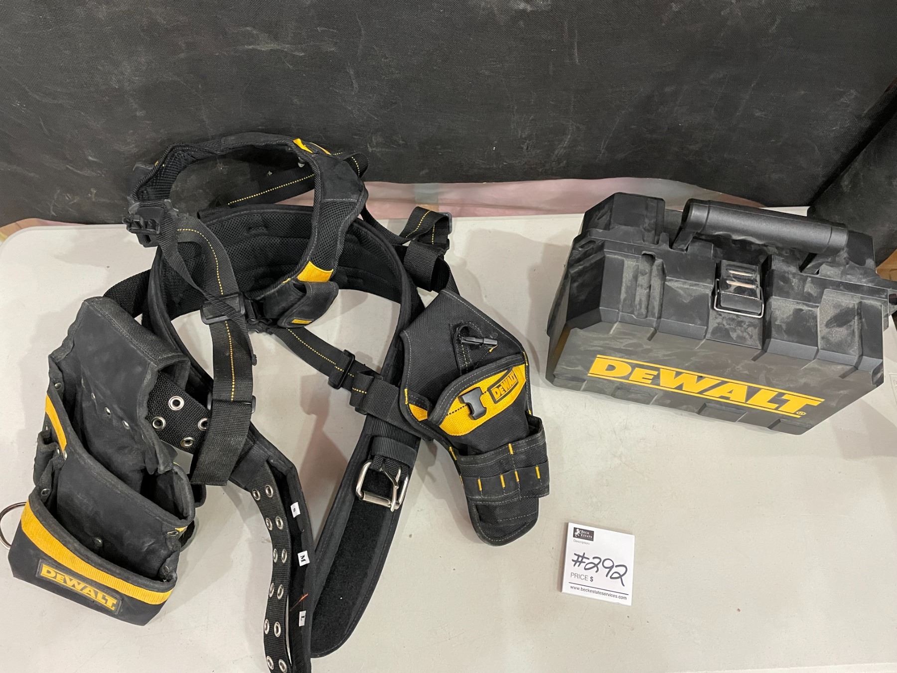 Dewalt Carpenters Harness Tool Belt & Tool Case (Empty)