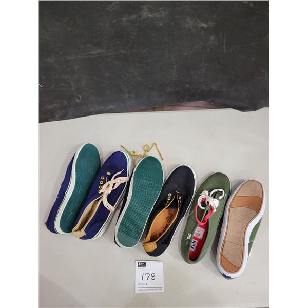 Keds / Canvas / Marine Club - Size 10 - 3 Pairs (Brand New)