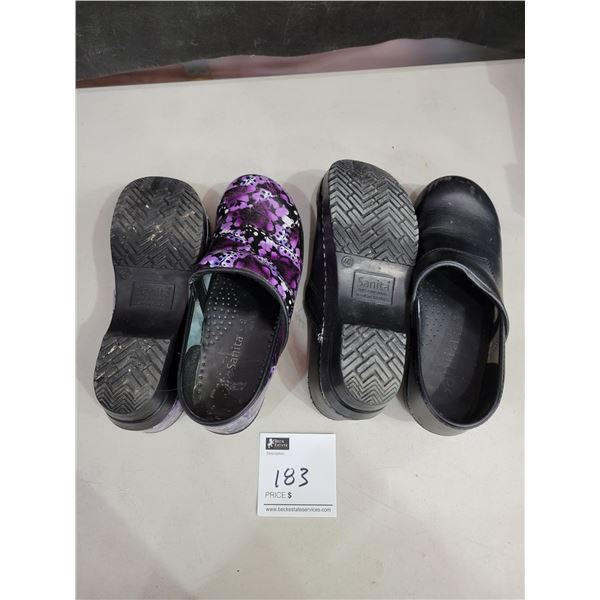 Sanita Original Danish Clog (2 Pairs) - Size 9 (Slightly Worn)