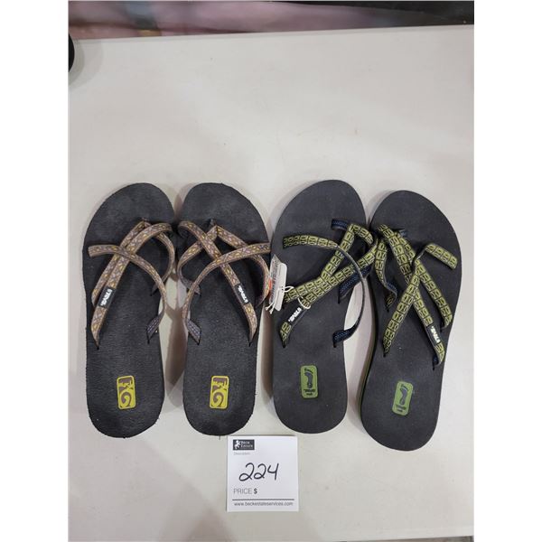 Teva - 2 Pairs - Womens Size 10 (Brand New)
