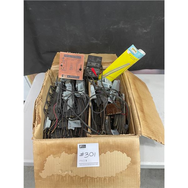 Box Of Train Track Items