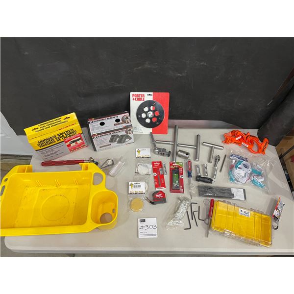 Ladder Mate Ladder Organizer - 2 Sawhorse Bracket Sets - Porter Cable Router Sub - Hardware