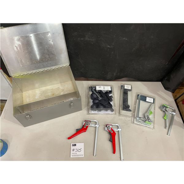Festool Foot Clamps x2 - Bessey Quick Clamps x2 - Festool MFT-SP - Festool FS-AW with Metal Box