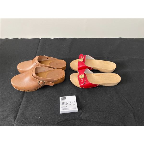 Bosabo Women's Clogs Size 10 (New) - Dott Matteoni Women's Wooden Sandals Size 10 (New)