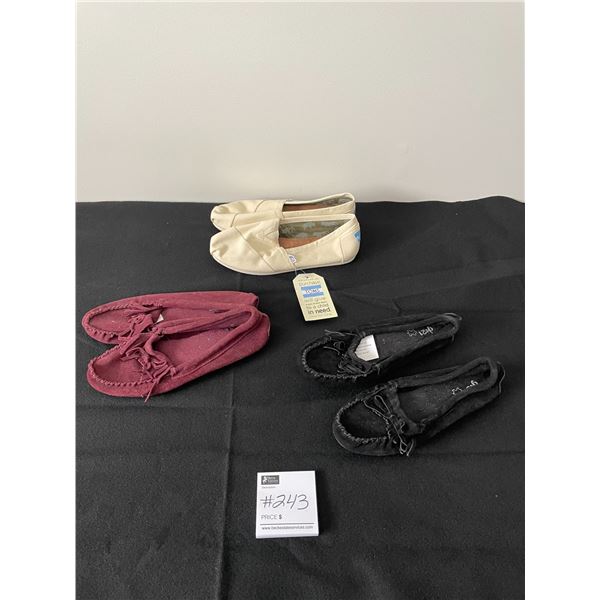 G21 Slipper Shoes Size 9 (New) x2 - Toms Runners 9 1/2 (New)