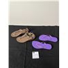 Image 1 : Women's Sandals Size 9 1/2 - Ahnu - Purple Thongs (New)
