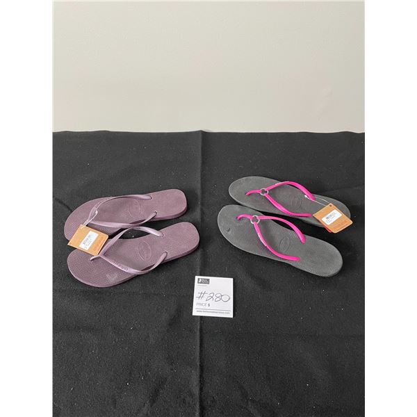 Women's Sandals Size 9/10 - Havaianas (New) x2