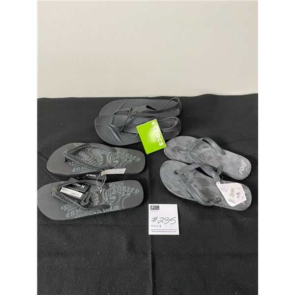 Sandals Size 9 - Reef - Hurley - Crocs