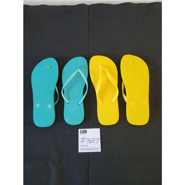 Havaianas x2 Flip Flops Size 9 (Brand New)