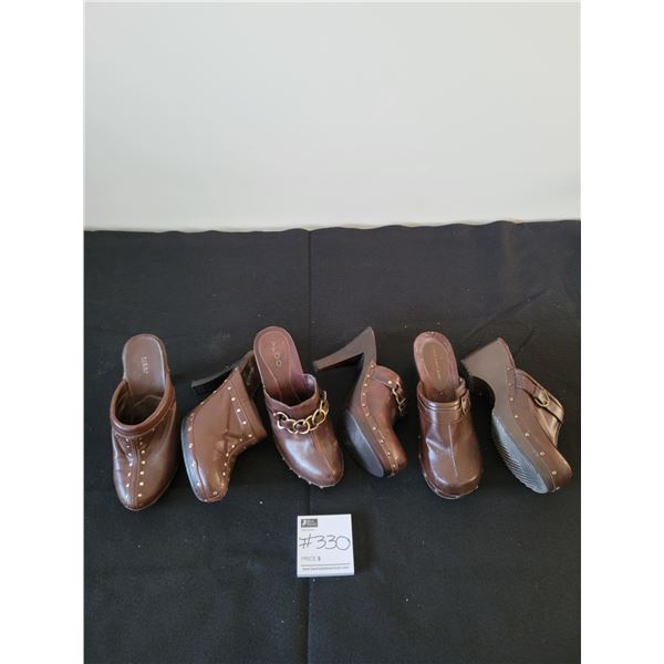 High Heel Women's Clogs Size 9 x3 (Like New)