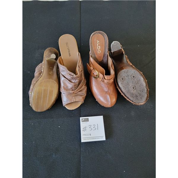 High Heel Women's Clogs Size 9 x2 (Brand New)