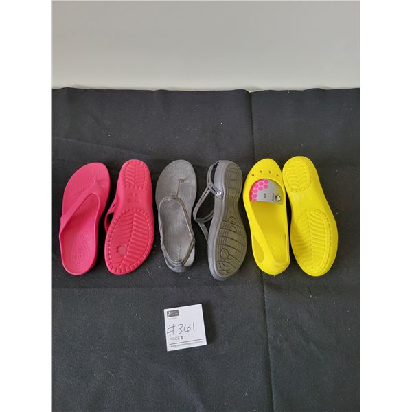Women's Crocs Size 9 x3 (Like New)