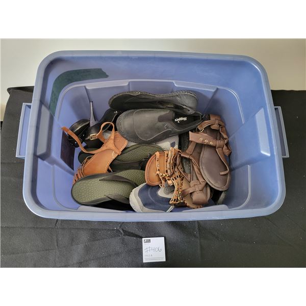 *Mystery Bin!* 12 Pairs of Women's Shoes/Sandals/Sneakers/Boots Sizes Unknown (Some Brand New/Some U