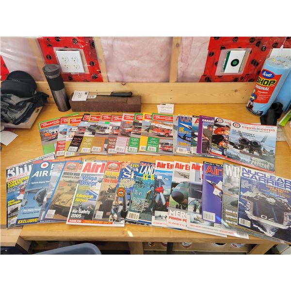 Fire Apparatus, Air Enthusiast, Esprit de corps, Military Magazines Collection!