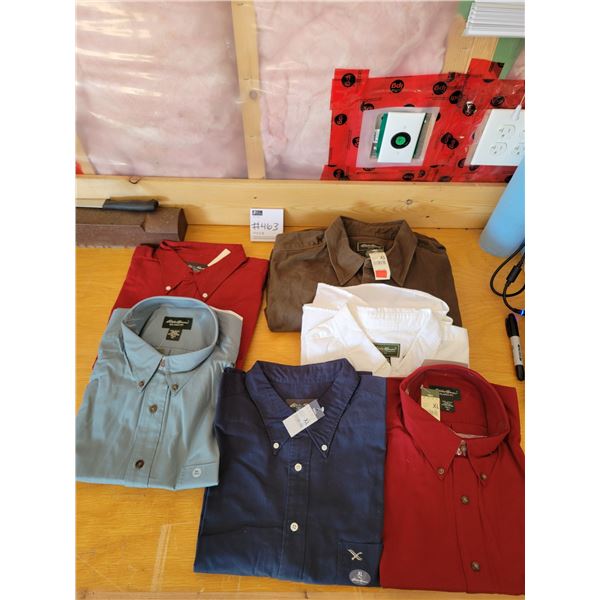 Brand New Eddie Bauer Men's Shirts XLT x6